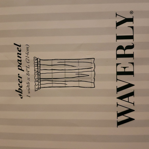 Waverly Sheer Panel Curtain Ferns 52x84 this Listing Contains 2 Panels - Picture 2 of 4